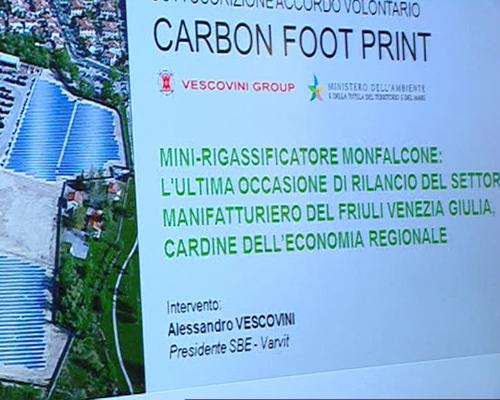Il manifesto dell’iniziativa “Carbon Foot Print” – Monfalcone 31/01/2014