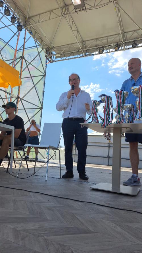 Il vicegovernatore Mario Anzil alle finali nazionali basket del 3x3 giovanile di Lignano Sabbiadoro