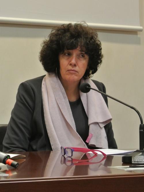 Loredana Panariti (Assessore regionale Lavoro) durante la conferenza stampa "FVG Rilancimpresa" - Piano di sviluppo del settore industriale regionale – Trieste 24/01/2014