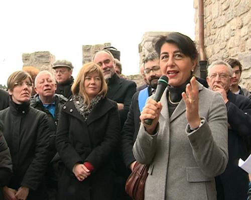Mariagrazia Santoro (Assessore regionale Lavori pubblici) interviene all'inaugurazione del castello - Artegna 15/02/2014