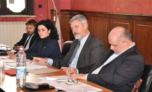Paolo Panontin (Assessore regionale Protezione civile) durante la Commissione speciale di Protezione civile della Conferenza delle Regioni e delle Province Autonome - Roma 19/02/2014