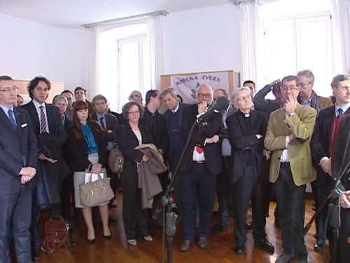 Inaugurazione della nuova sede della Kmecka Zveza-Associazione Agricoltori, in via Ghega - Trieste 21/02/2014