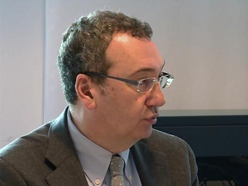 Sergio Bolzonello (Vicepresidente FVG e assessore regionale Attività produttive) alla riunione sulla crisi del Consorzio Cooperativo Latterie Friulane - Udine 03/03/2014