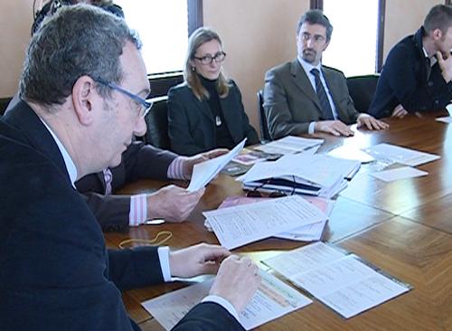 Sergio Bolzonello (Vicepresidente FVG e assessore regionale Attività produttive) alla presentazione della Tappa Maniago - Monte Zoncolan del 97° Giro d'Italia - Pordenone 04/03/2014