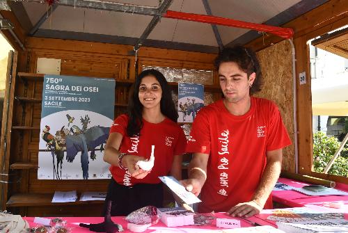 Uno degli stand della storica sagra