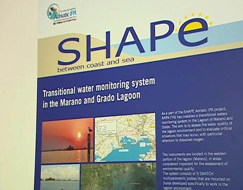 Il convegno "Stato delle acque della Laguna di Marano e Grado. L'impatto dei dragaggi e il nuovo sistema di monitoraggio in continuo del Progetto europeo SHAPE", alla Pescheria Vecchia - Marano Lagunare 05/03/2014