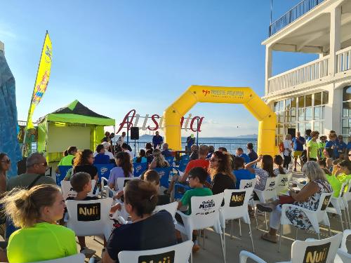 La presentazione dell'attività di Trieste Atletica allo stabilimento balneare Ausonia