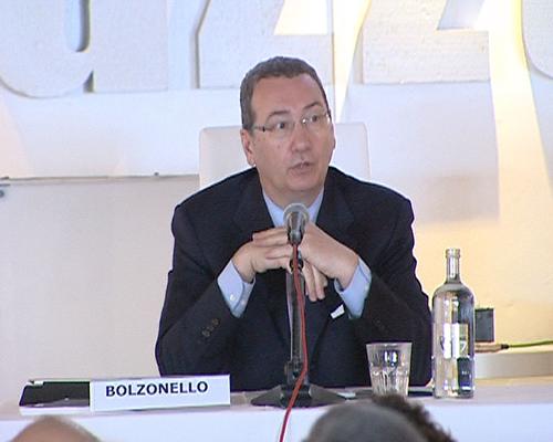 Sergio Bolzonello (Vicepresidente FVG e assessore regionale Attività produttive) alla presentazione del Piano del Turismo 2014-2018, alla Terrazza Mare - Lignano Sabbiadoro 17/03/2014