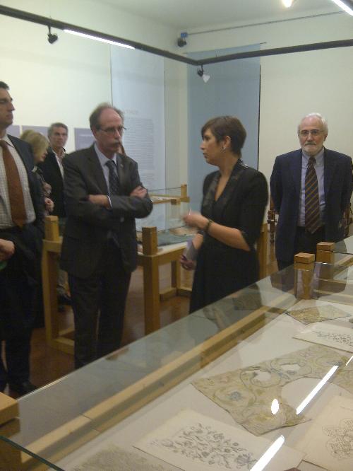 Gianni Torrenti (Assessore regionale Cultura) alla presentazione della nuova ala del Museo della Moda e delle Arti Applicate, a Borgo Castello - Gorizia 28/03/2014