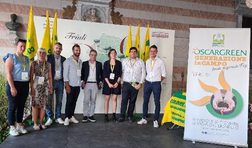 L'assessore Zannier con i vincitori degli Oscar Green a Udine