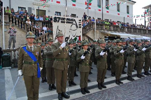 Cerimonia d'avvio dell'ottantasettesima Adunata nazionale degli Alpini in piazza XX Settembre - Pordenone 09/05/2014