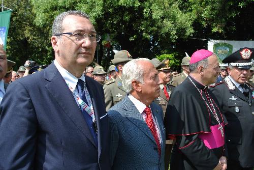 Sergio Bolzonello (Vicepresidente Regione FVG) all'inaugurazione della Cittadella degli Alpini in parco Galvani - Pordenone 09/05/2014