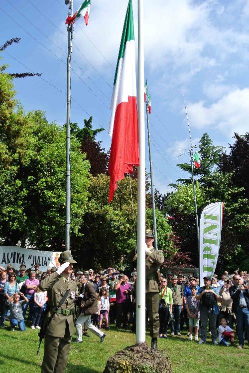 Inaugurazione della Cittadella dell'ottantasettesima Adunata nazionale degli Alpini, in parco Galvani - Pordenone 09/05/2014