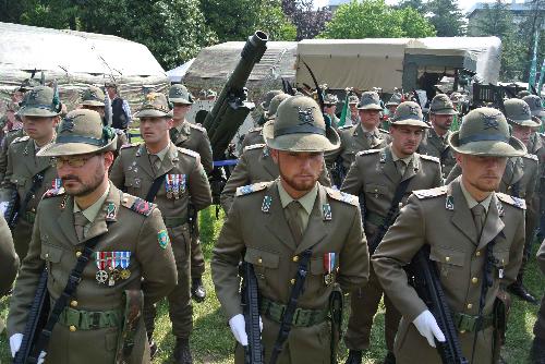 Inaugurazione della Cittadella dell'ottantasettesima Adunata nazionale degli Alpini, in parco Galvani - Pordenone 09/05/2014