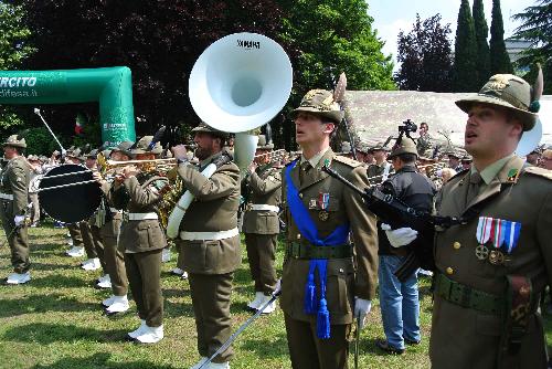 Inaugurazione della Cittadella dell'ottantasettesima Adunata nazionale degli Alpini, in parco Galvani - Pordenone 09/05/2014