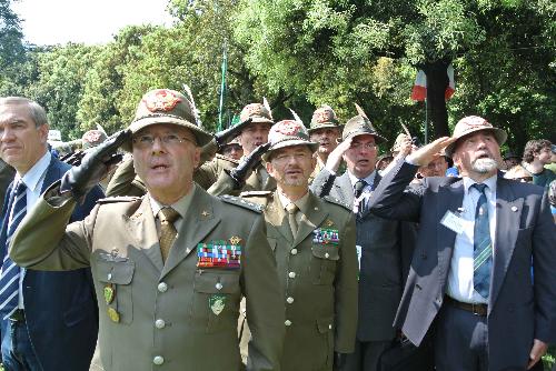 Inaugurazione della Cittadella dell'ottantasettesima Adunata nazionale degli Alpini, in parco Galvani - Pordenone 09/05/2014