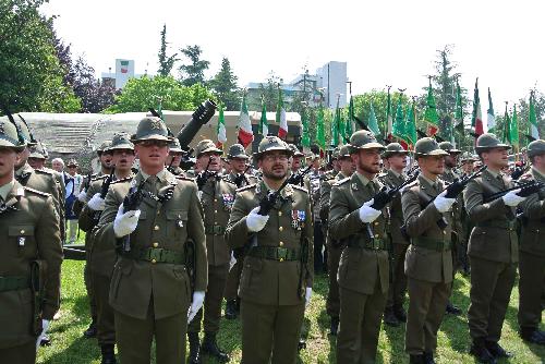 Inaugurazione della Cittadella dell'ottantasettesima Adunata nazionale degli Alpini, in parco Galvani - Pordenone 09/05/2014