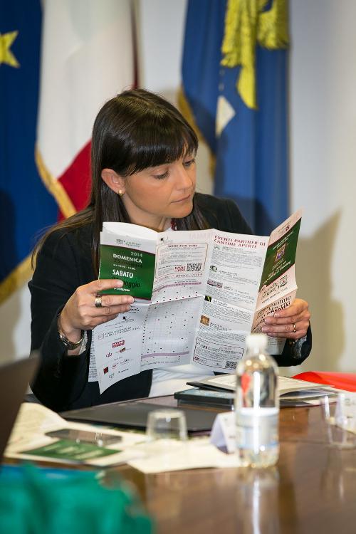 Debora Serracchiani (Presidente Friuli Venezia Giulia) alla presentazione della XXII edizione di Cantine Aperte - Udine 16/05/2014