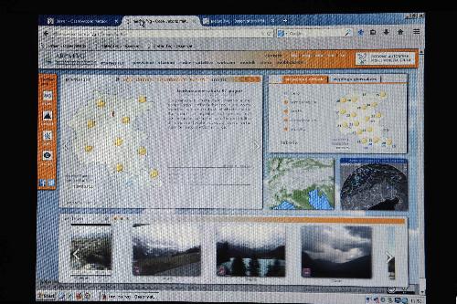 Schermata del nuovo portale Meteo FVG a cura di OSMER-Osservatorio Meteorologico Regionale dell'ARPA-Agenzia Regionale per la Protezione dell'Ambiente del FVG - Trieste 03/06/2014