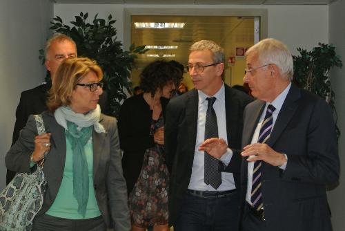 Maria Sandra Telesca (Assessore regionale Salute) e Piero Cappelletti (Direttore generale CRO) al CRO-Centro di Riferimento Oncologico - Aviano (PN) 03/06/2014