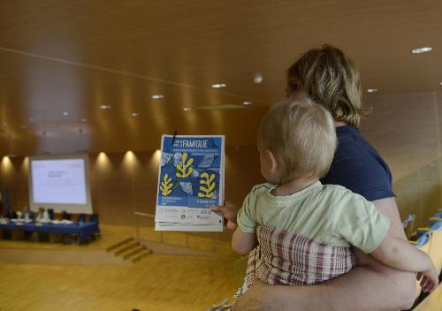 L'Auditorium della Regione FVG durante il convegno "Famiglia FVG. Con le famiglie, per le famiglie. L'associazionismo familiare in FVG" - Udine 05/06/2014
