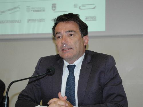 Duilio Giammaria (Giornalista Rai) alla presentazione dell'XI edizione del Premio giornalistico internazionale Marco Luchetta - Trieste 05/06/2014