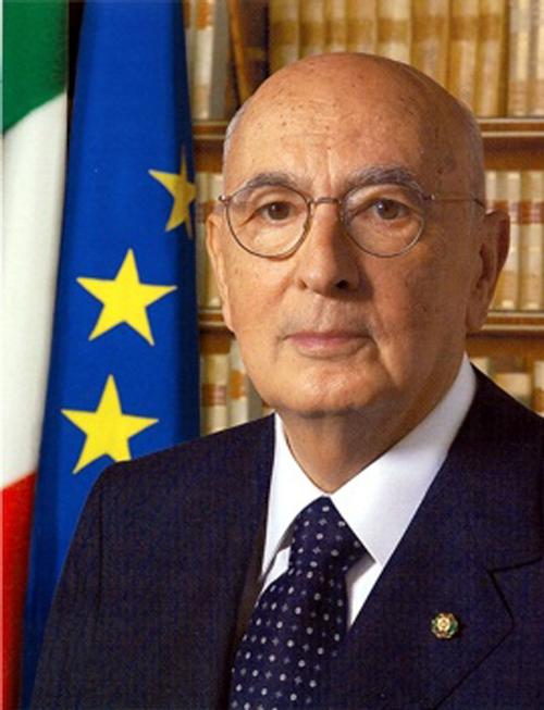 Giorgio Napolitano, presidente della Repubblica Italiana
