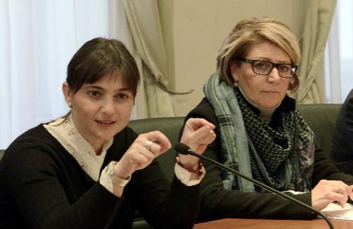 Debora Serracchiani e Maria Sandra Telesca in una foto d'archivio