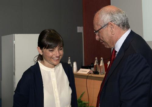 Debora Serracchiani (Presidente Regione Friuli Venezia Giulia) e Michele Pappalardo (Presidente Federagenti) - Trieste 20/06/2014