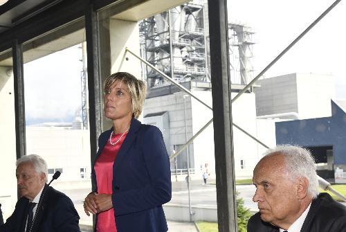 L'assessore regionale alle Finanze Barbara Zilli alla cerimonia della Fantoni di Osoppo