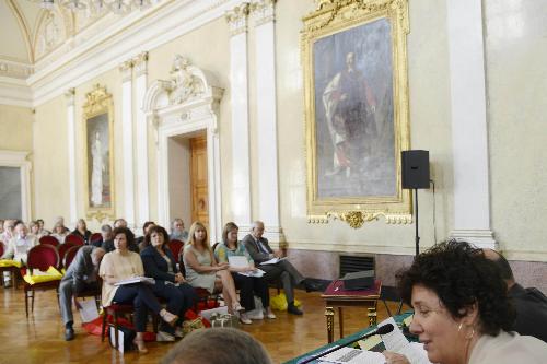 Loredana Panariti (Assessore regionale Lavoro) durante la seduta annuale del Comitato di sorveglianza del Programma Operativo del FSE-Fondo Sociale Europeo 2007-2013 - Trieste 19/06/2014