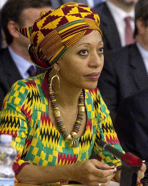 Samia Yaba Nkrumah, presidente e leader del Convention People's Party e fondatrice del KNAC (Kwame Nkrumah Pan African Centre), vincitrice del quarto Pilosio Building Peace Award - 25/06/2014