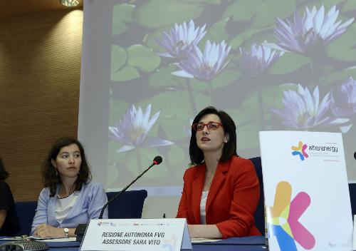 Sara Vito (Assessore regionale Ambiente ed Energia) al meeting internazionale sulla Pianificazione energetica - Udine 27/06/2014