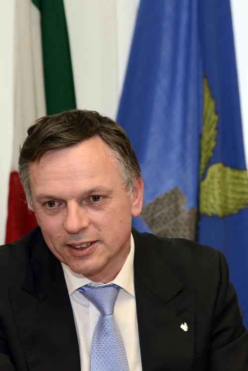 Michael Thamm (Amministratore delegato Costa Crociere) nella sede della Regione Friuli Venezia Giulia - Trieste 04/07/2014