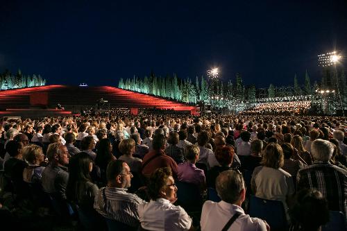 Il Sacrario Militare durante il Concerto in onore dei Caduti di tutte le guerre diretto dal maestro Riccardo Muti - Redipuglia (GO) 06/07/2014