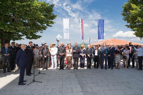 L'incontro tra i Capi di Stato Giorgio Napolitano (Italia) e Borut Pahor (Slovenia) al Santuario del Monte Santo (Sveta Gora) - 07/07/2014