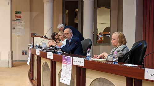 L'assessore regionale Riccardo Riccardi nel corso del suo intervento