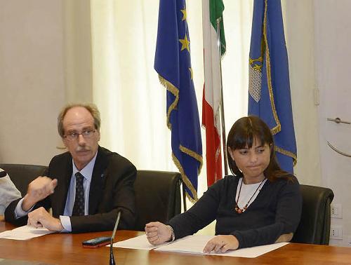 Gianni Torrenti (Assessore regionale Cultura) e Debora Serracchiani (Presidente Regione Friuli Venezia Giulia) in una foto d'archivio