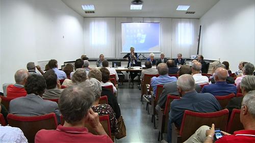 Maria Sandra Telesca (Assessore regionale Salute) nell'incontro sul nuovo Ospedale di Pordenone, in Municipio - Pordenone 10/09/2014