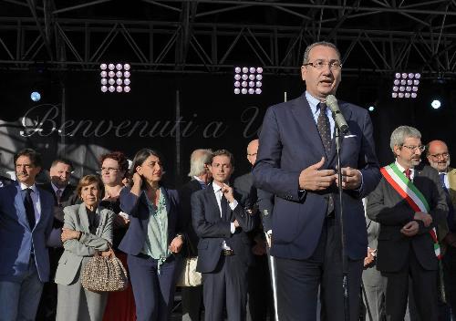 Sergio Bolzonello (Vicepresidente Regione FVG e assessore regionale Attività produttive) interviene alla XX edizione di Friuli DOC - Udine 11/09/2014