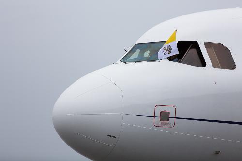 L'Airbus dell'Aeronautica Militare che ha portato Papa Francesco all'Aeroporto FVG - Ronchi dei Legionari 13/09/2014