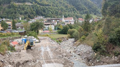 Il nuovo ponte a Forni Avoltri sul rio Aqualena