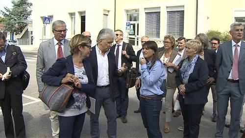 Maria Sandra Telesca (Assessore regionale Salute) e Debora Serracchiani (Presidente Regione Friuli Venezia Giulia) nel corso della visita all'Ospedale - Sacile 15/09/2014