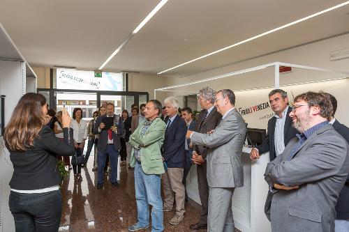 Sergio Bolzonello (Vicepresidente Regione FVG e assessore regionale Attività produttive) alla presentazione del nuovo Infopoint di TurismoFVG, nel Palazzo Badini - Pordenone 16/09/2014