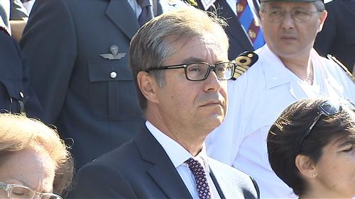 Francesco Peroni (Assessore regionale Finanze) alla cerimonia di Giuramento del 189° Corso Allievi Agenti della Polizia di Stato - Caserma Duca D'Aosta - Trieste 17/09/2014