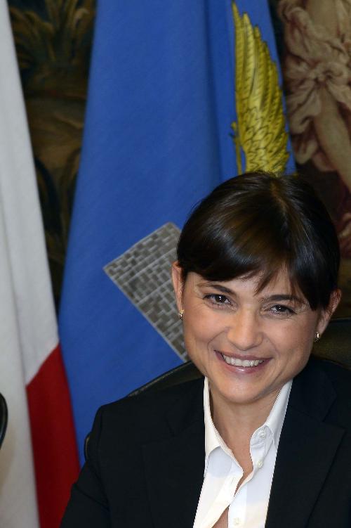 Debora Serracchiani, presidente della Regione autonoma Friuli Venezia Giulia, nella sede della Regione - Trieste 19/09/2014