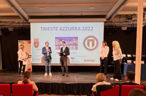 L’assessore alle Autonomie locali e Sicurezza Pierpaolo Roberti interviene all’evento "Trieste Azzurra".