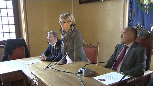 Nicola Delli quadri (Direttore generale ASS 1 "Triestina"), Maria Sandra Telesca (Assessore regionale Salute) e Nerio Nesladek (Sindaco Muggia) alla cerimonia d'inaugurazione del primo Centro di Assistenza Primaria (CAP) del FVG - Muggia 16/10/2014