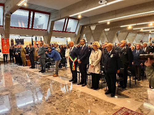 L'assessore regionale alla Sicurezza Pierpaolo Roberti in occasione della cerimonia tenutasi al Tempio mariano di monte Grisa per la nona Giornata nazionale in ricordo dei sottufficiali caduti in servizio organizzata dall'Unsi.