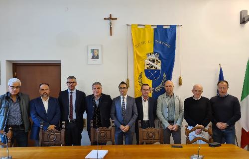 L'assessore regionale Roberti con i rappresentanti della Comunità linguistica tedesca, presenti il vicepresidente del Consiglio regionale Stefano Mazzolini e il consigliere Manuele Ferrari